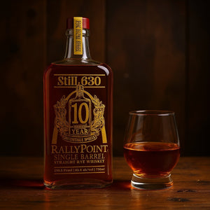 10 YEAR RallyPoint Straight Rye Whiskey 750mL
