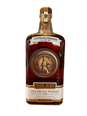 Due Process Whiskey (Five Year Bourbon) - Cask Strength Missouri Straight Bourbon Whiskey