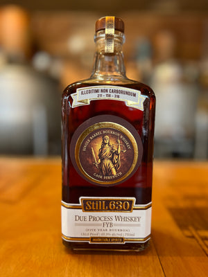 Due Process Whiskey (Five Year Bourbon) - Cask Strength Missouri Straight Bourbon Whiskey