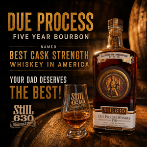 Due Process Whiskey (Five Year Bourbon) - Cask Strength Missouri Straight Bourbon Whiskey