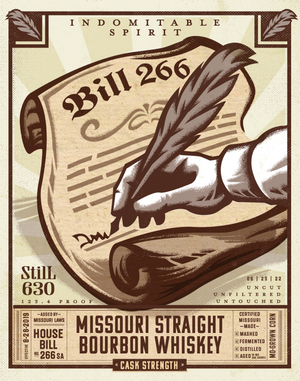 Missouri Straight Bourbon Whiskey Poster 11" x 14"